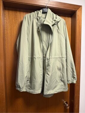 Kirkland Signature Light Sage Hooded Raincoat